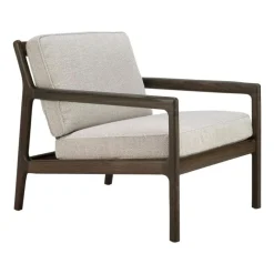 Jack Loungefåtölj, Rosenträ / Svart Läder