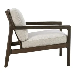 Jack Loungefåtölj, Rosenträ / Svart Läder