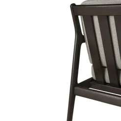 Jack Loungefåtölj, Rosenträ / Svart Läder