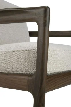 Jack Loungefåtölj, Rosenträ / Svart Läder