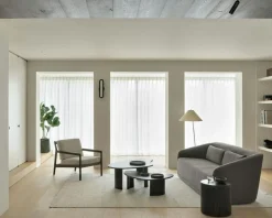 Jack Loungefåtölj, Rosenträ / Svart Läder