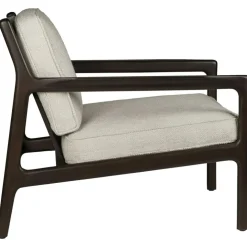 Jack Loungefåtölj, Rosenträ / Svart Läder