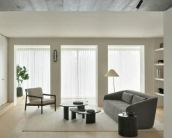 Jack Loungefåtölj, Rosenträ / Svart Läder