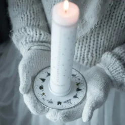 Wik & Walsøe Ljusstakar-Julemorgen Story Ljushållare, 14 cm