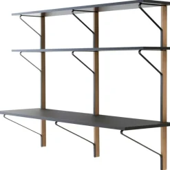 Kaari REB 010 Vägghylla Med Skrivbord, Svart