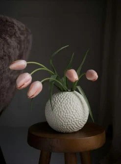 Kaia Vas 15 cm, Mörklila