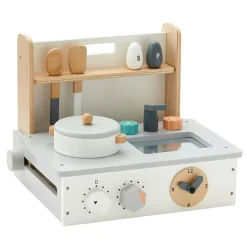 Kök Mini Ihopfällbart, Vit/Natur