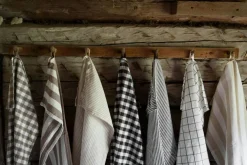 Kökshandduk 47x70 cm, Vit/Beige