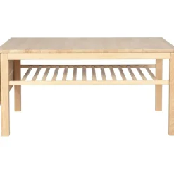 Haslev Soffbord-Klassik 4C Soffbord Med Fällbar Skiva & Låda, 75x110 cm,