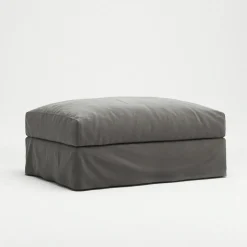 Decotique Möbelklädsel-Klädsel Till Le Grand Air Fotpall Bomull, Vit