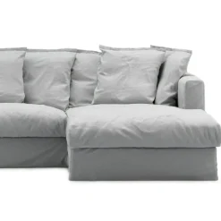 Decotique Möbelklädsel-Klädsel Till Le Grand Air 3-sitssoffa Bomull Divan Höger, Vit