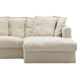 Decotique Möbelklädsel-Klädsel Till Le Grand Air 3-sitssoffa Bomull Divan Höger, Vit