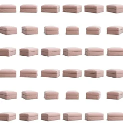 Klädsel Till Le Grand Air Fotpall Linne, Natural Blonde