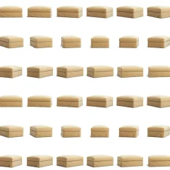 Klädsel Till Le Grand Air Fotpall Linne, Natural Blonde