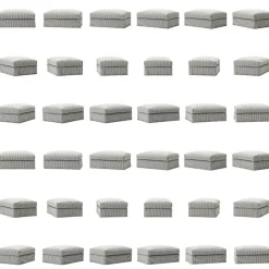 Klädsel Till Le Grand Air Fotpall Linne, Natural Blonde