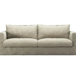 Decotique Möbelklädsel-Klädsel Till Le Grand Air Nou 3-sitssoffa Linne, Creamy White