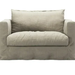 Decotique Möbelklädsel-Klädsel Till Le Grand Air Nou Love Seat Linne, Natural Blonde