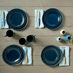 Knabstrup Assiett 22 cm, Blå