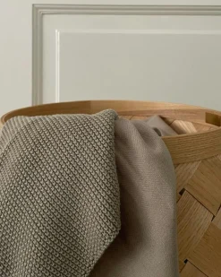 Knitted Dish Cloth- Coal Disktrasa Light Stone