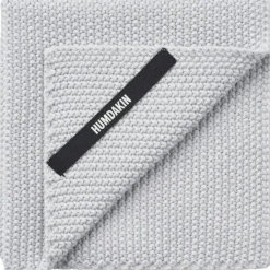 Knitted Dish Cloth- Coal Disktrasa Light Stone