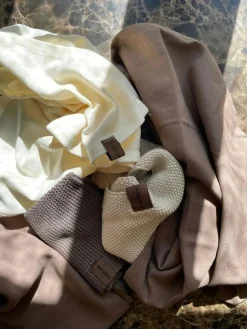 Knitted Dish Cloth- Coal Disktrasa Light Stone