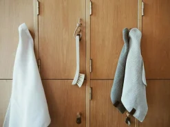 Knitted Dish Cloth- Coal Disktrasa Light Stone