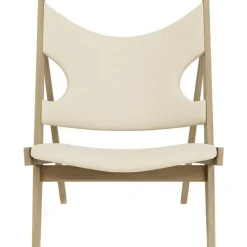 Audo Copenhagen Fåtöljer-Knitting Loungestol, Ek / Fårskinn Curly Nature