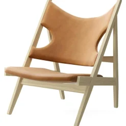 Audo Copenhagen Fåtöljer-Knitting Loungestol, Ek / Fårskinn Curly Nature