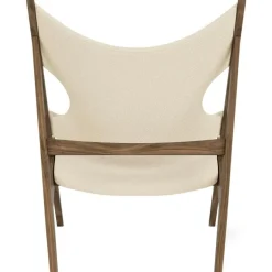 Knitting Loungestol, Valnöt / Fårskinn Sahara