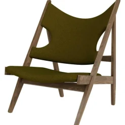 Knitting Loungestol, Valnöt / Fårskinn Sahara