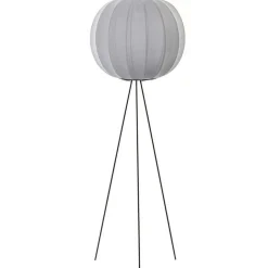 Knit-Wit Golvlampa Hög Rund 60 cm, Silver