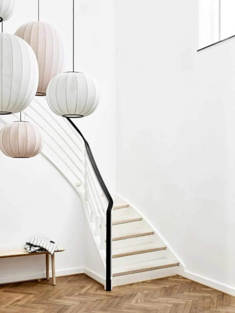 Knit-Wit Pendel Rund 75 cm, Sand Stone