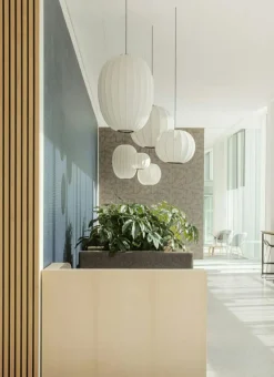 Knit-Wit Pendel Rund 75 cm, Sand Stone