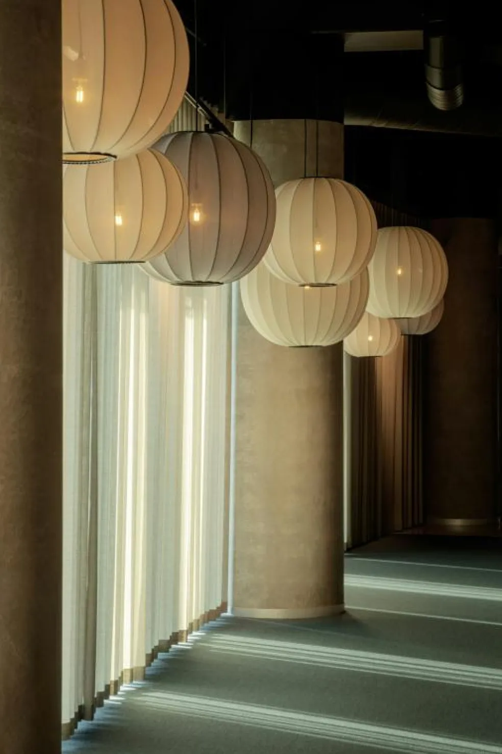 Knit-Wit Pendel Rund 60 cm, Tweed Green