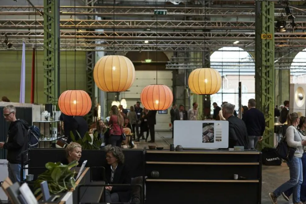 Knit-Wit Pendel Rund 60 cm, Tweed Green