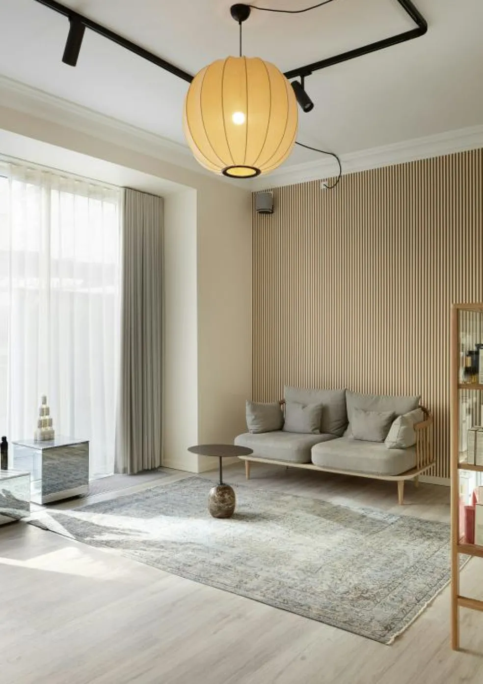 Knit-Wit Pendel Rund 60 cm, Tweed Green