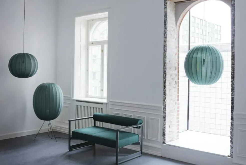 Knit-Wit Pendel Rund 60 cm, Tweed Green