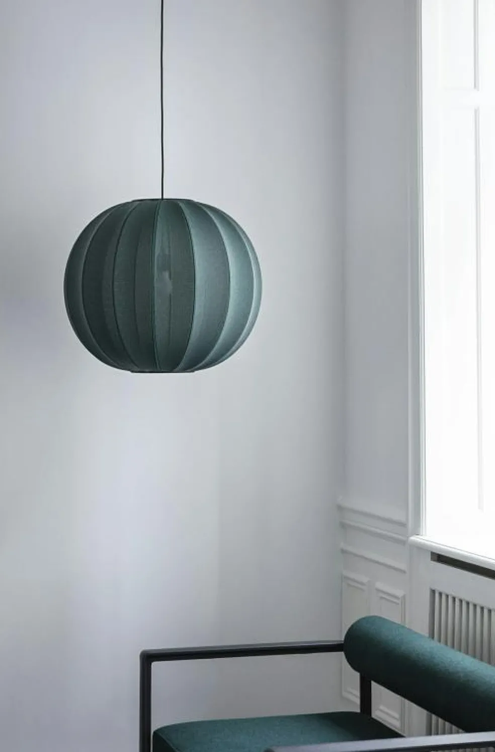 Knit-Wit Pendel Rund 60 cm, Tweed Green