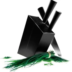 Knivblock Lutande, Svart