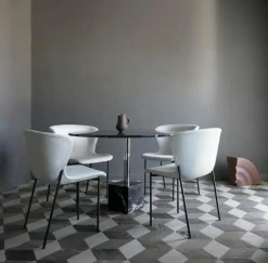 Friends & Founders Matbord Och Barbord-Knockout Matbord Ø110 cm, Svart Marmor