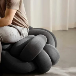 Design House Stockholm Sittsäckar & Sittpuffar-Knot XL Sittpuff, Forest green