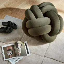 Design House Stockholm Sittsäckar & Sittpuffar-Knot XL Sittpuff, Forest green