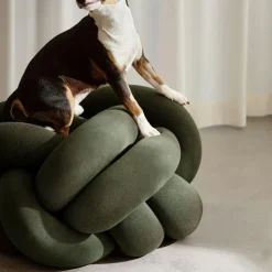 Design House Stockholm Sittsäckar & Sittpuffar-Knot XL Sittpuff, Forest green