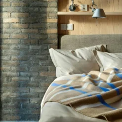 Røros Tweed Plädar & Filtar-Knut Pläd 135x200 cm, Field Green