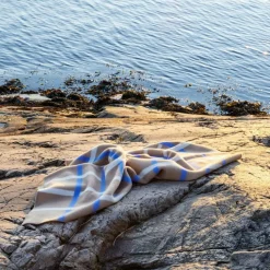 Røros Tweed Plädar & Filtar-Knut Pläd 135x200 cm, Field Green