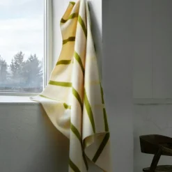 Røros Tweed Plädar & Filtar-Knut Pläd 135x200 cm, Field Green