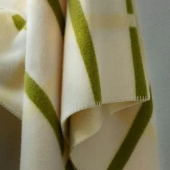 Røros Tweed Plädar & Filtar-Knut Pläd 135x200 cm, Field Green