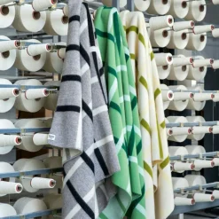 Røros Tweed Plädar & Filtar-Knut Pläd 135x200 cm, Field Green