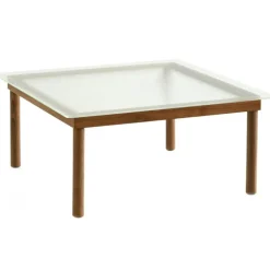 HAY Soffbord-Kofi Soffbord / Ribbat Glas, 50x140 cm