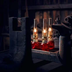 Karlskrona Lampfabrik Fotogen- & Oljelampor-Koholmen Fotogenlampa, Grön